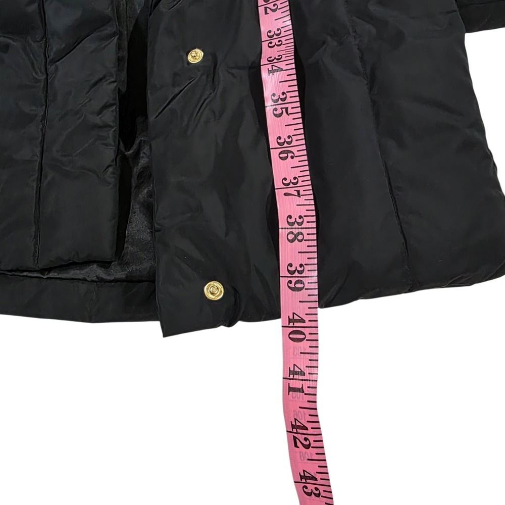 Cole Haan Hooded‎ Puffer Coat Womens Black XS/TP Full Zip Down & Feathers - Picture 13 of 15